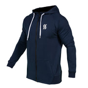SS ZIP UP HOODIE - NAVY