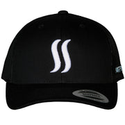THE ORIGINAL SS  TRUCKER - WHITE ON BLACK