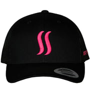 THE ORIGINAL SS - TRUCKER - PINK ON BLACK