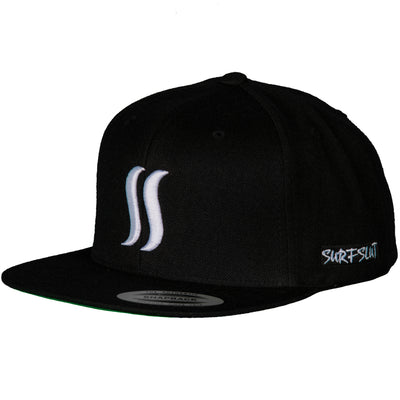 THE ORIGINAL SS   SNAPBACK  - WHITE ON BLACK