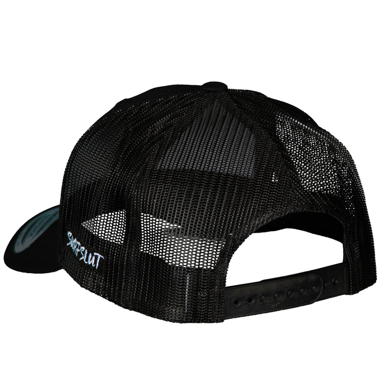 THE ORIGINAL SS  TRUCKER - WHITE ON BLACK