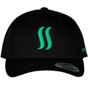 THE ORIGINAL SS  TRUCKER - AZUL ON BLACK