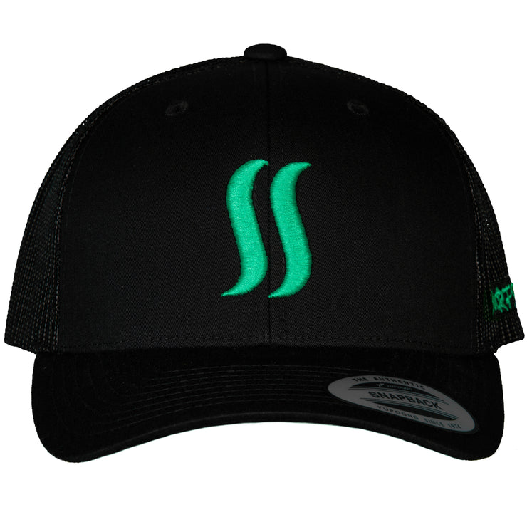 THE ORIGINAL SS  TRUCKER - AZUL ON BLACK