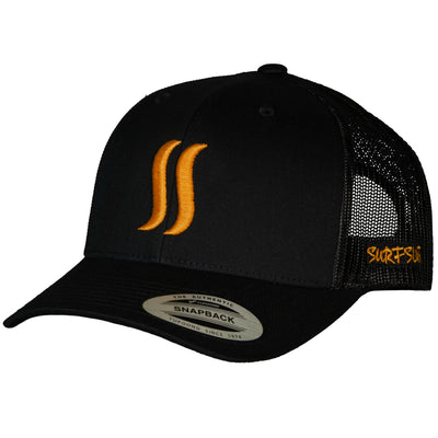 THE ORIGINAL SS  TRUCKER - MEDALLION ON BLACK