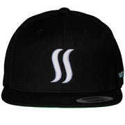 THE ORIGINAL SS   SNAPBACK  - WHITE ON BLACK