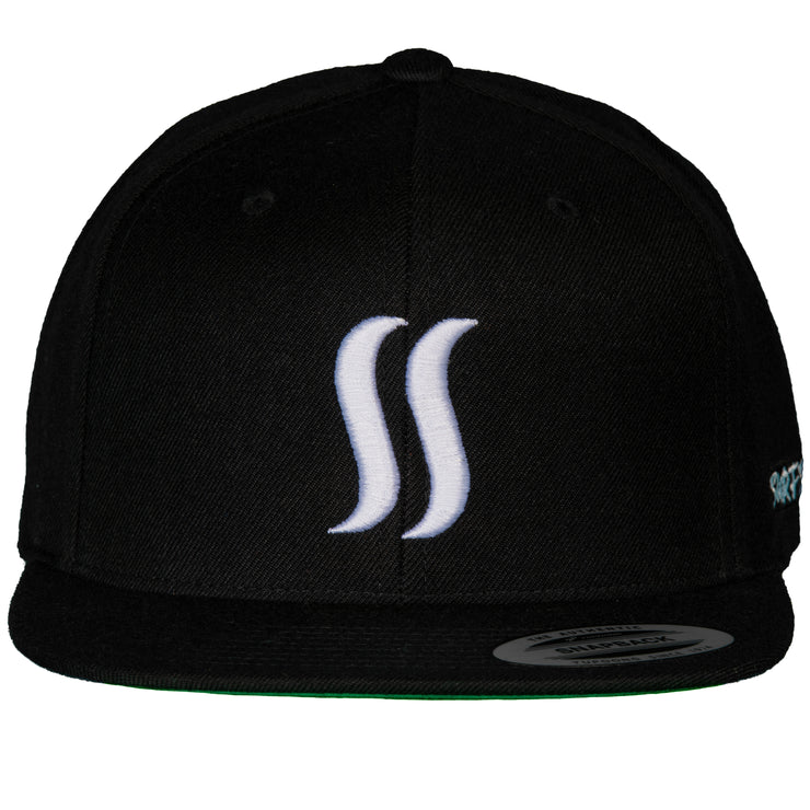 THE ORIGINAL SS   SNAPBACK  - WHITE ON BLACK